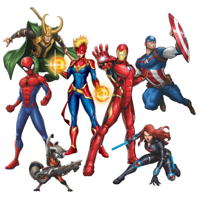 Die Superhelden und Superheldinnen aus dem Marvel-Universum